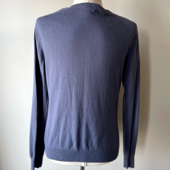 Merona | Button-Down Beaded Neckline Cardigan | Navy Blue | Medium - Picture 4 of 4